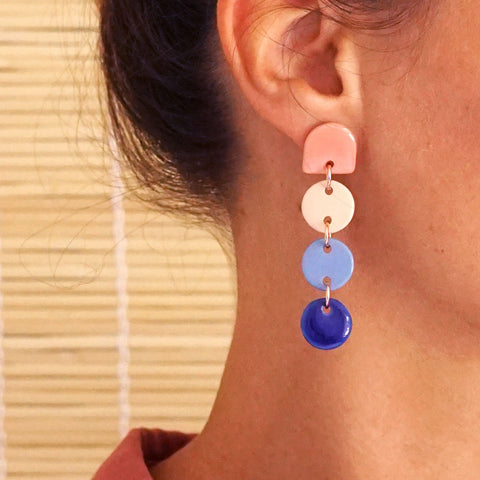 Renske Versluijs - porselein earrings Arcobaleno