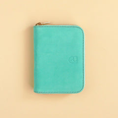 leather wallet BIO mint - Renske Versluijs