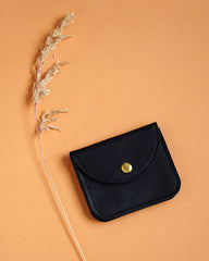 Leather wallet Voyage BIO black - Renske Versluijs