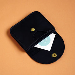 Leather wallet Voyage BIO black - Renske Versluijs