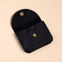 Leather wallet Voyage BIO black - Renske Versluijs