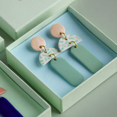 porcelain earrings Fête