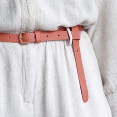 Renske Versluijs - leather belt terracotta