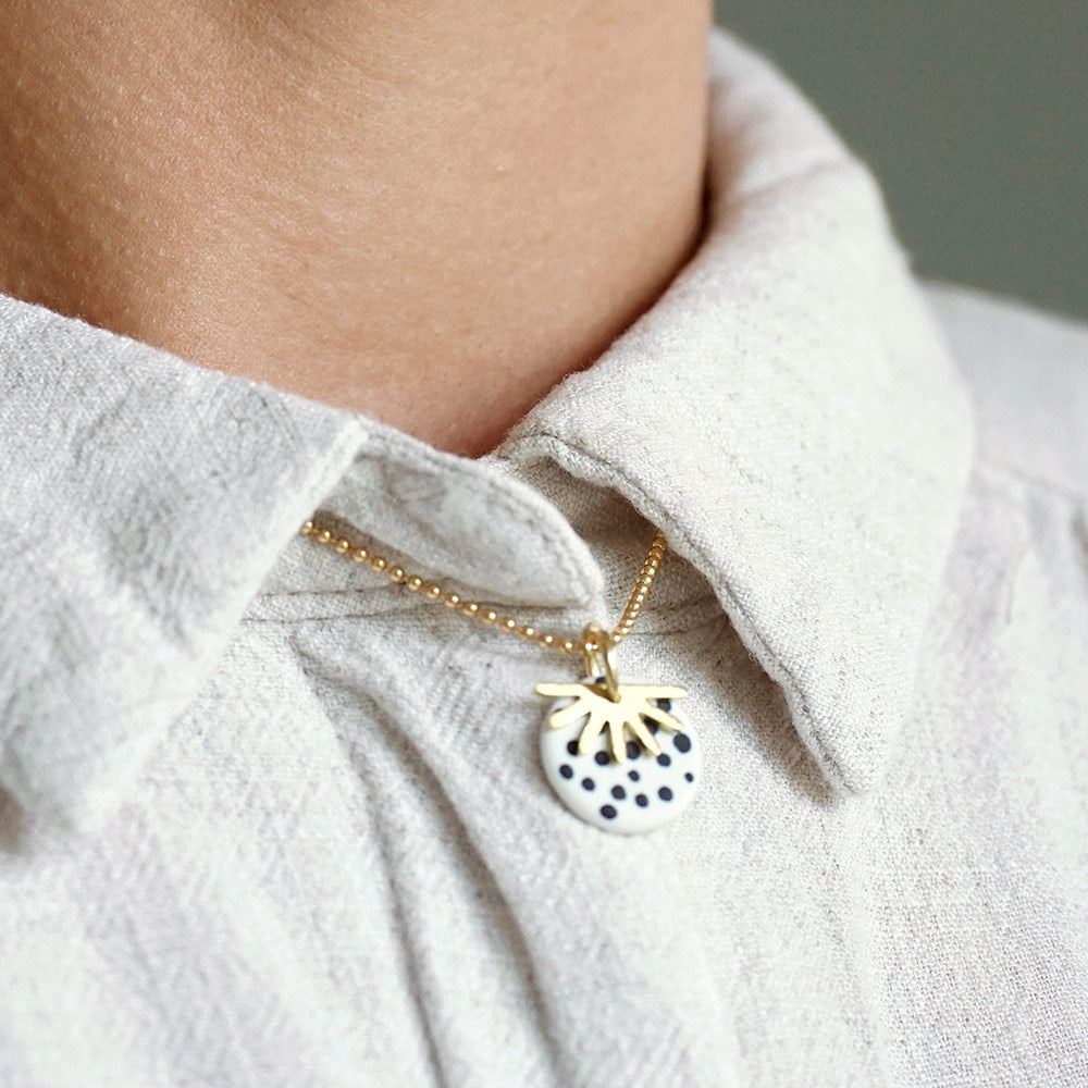 porcelain necklace Bibi dots - Renske Versluijs