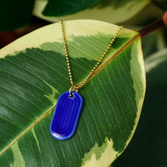 porcelain necklace Sophie kobalt - Renske Versluijs