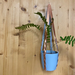 leather plant hanger copper - Renske Versluijs