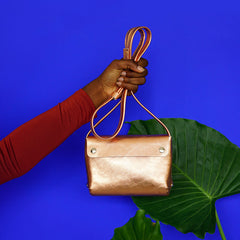 leather handbag copper - Renske Versluijs