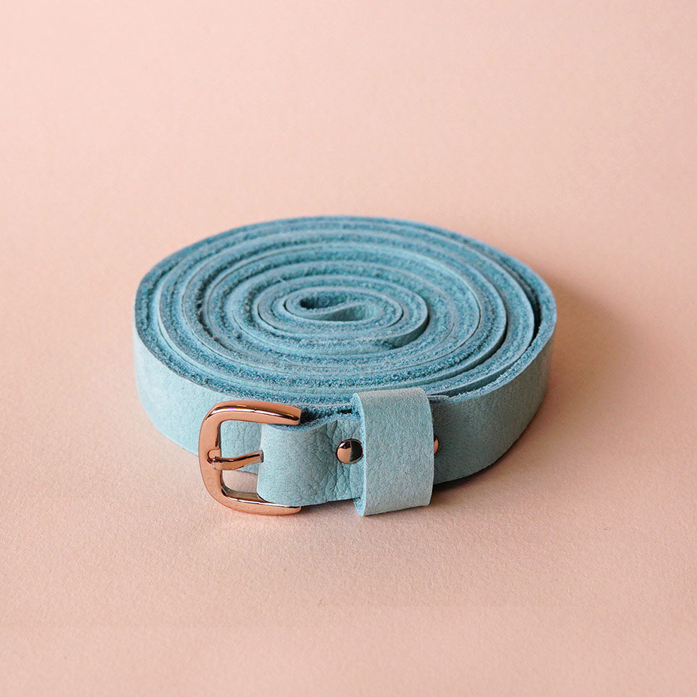 Renske Versluijs - double belt leather mint