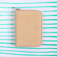 renske versluijs - small leather wallet nude