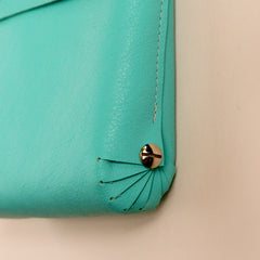 Leren handtas BIO mint