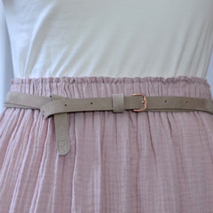 double belt taupe - Renske Versluijs