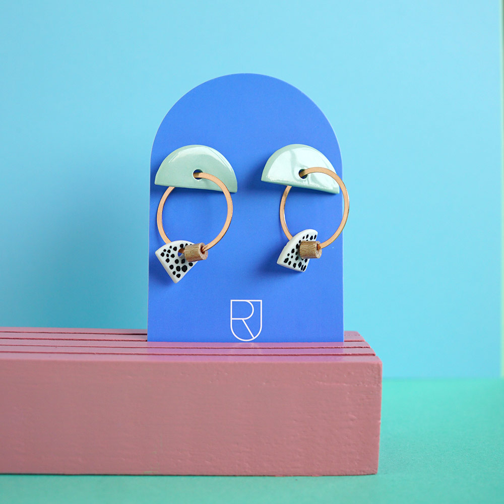 porcelain earrings - Renske Versluijs