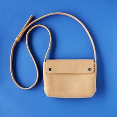 leather handbag nude - Renske Versluijs