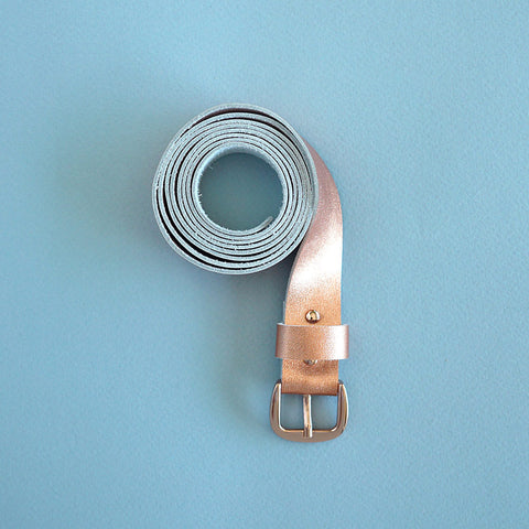leather belt copper - renskeversluijs