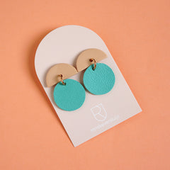 porcelain & leather earrings Stella - Renske Versluijs