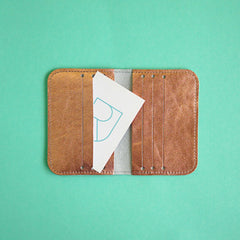 Renske Versluijs - leather card sleeve copper