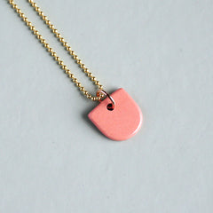 handmade porcelain necklace Eva Coral -Renske Versluijs