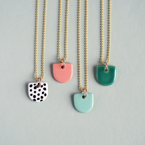 handmade porcelain necklace Eva -Renske Versluijs