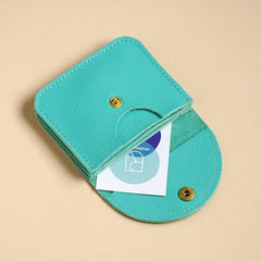 leather wallet Voyage BIO mint - Renske Versluijs