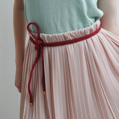 braided belt deep red - Renske Versluijs