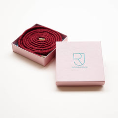 braided belt deep red - Renske Versluijs