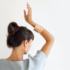 leather bracelet copper - renske versluijs