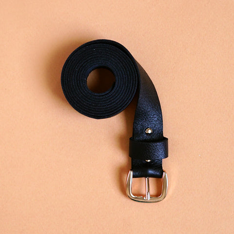 leather belt BIO black