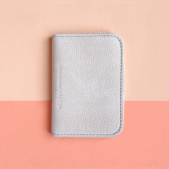 leather card sleeve sand - renskeversluijs