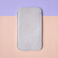 leather iphone sleeve sand - renskeversluijs