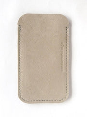 leather Iphone sleeve sand - renskeversluijs