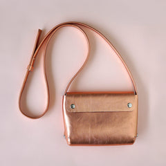 copper leather handbag - renskeversluijs